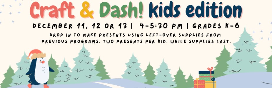 12-11 Craft & Dash Kids Edition